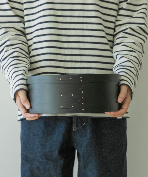 URBAN RESEARCH DOORS（アーバンリサーチドアーズ）の「『WEB限定』AXCIS　シェーカーオーバルボックス M ブラック（インテリア雑貨・レディース・ブラック・MEDIUM）」の10枚目の写真