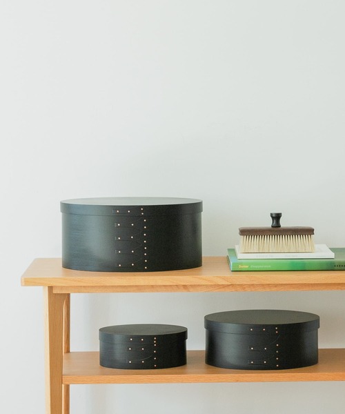 URBAN RESEARCH DOORS（アーバンリサーチドアーズ）の「『WEB限定』AXCIS　シェーカーオーバルボックス M ブラック（インテリア雑貨・レディース・ブラック・MEDIUM）」の9枚目の写真