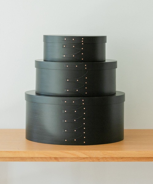 URBAN RESEARCH DOORS（アーバンリサーチドアーズ）の「『WEB限定』AXCIS　シェーカーオーバルボックス M ブラック（インテリア雑貨・レディース・ブラック・MEDIUM）」の8枚目の写真