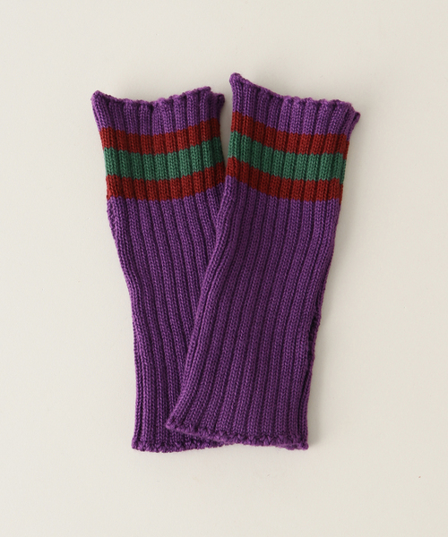 JOINT WORKS（ジョイントワークス）の「【ANDER / アンダー】AK-25FINGERLESS LINE GLOVE（手袋・レディース・パープル/ブラック/チャコールグレー・FREE）」の3枚目の写真