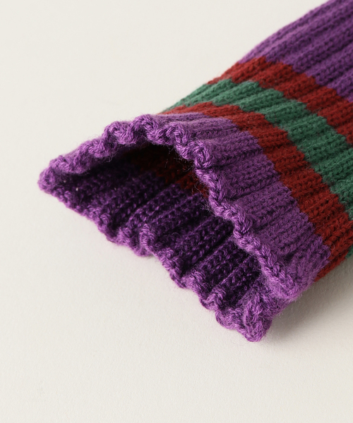 JOINT WORKS（ジョイントワークス）の「【ANDER / アンダー】AK-25FINGERLESS LINE GLOVE（手袋・レディース・パープル/ブラック/チャコールグレー・FREE）」の9枚目の写真