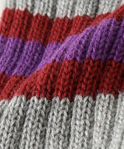 JOINT WORKS（ジョイントワークス）の「【ANDER / アンダー】AK-25FINGERLESS LINE GLOVE（手袋・レディース・パープル/ブラック/チャコールグレー・FREE）」の12枚目の写真