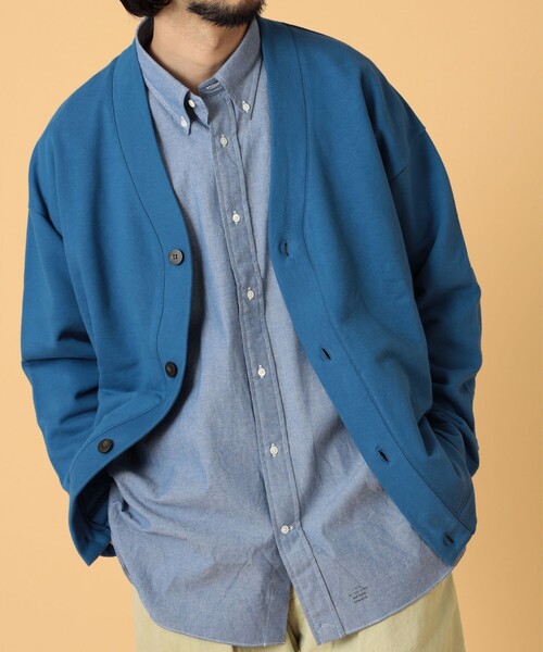 BEAMS LIGHTS（ビームスライツ）の「BEAMS LIGHTS / 裏毛 バルーンシルエット カーディガン（カーディガン/ボレロ・メンズ・チャコールグレー/ブラック/ブルー系その他3・SMALL/MEDIUM/LARGE）」の3枚目の写真