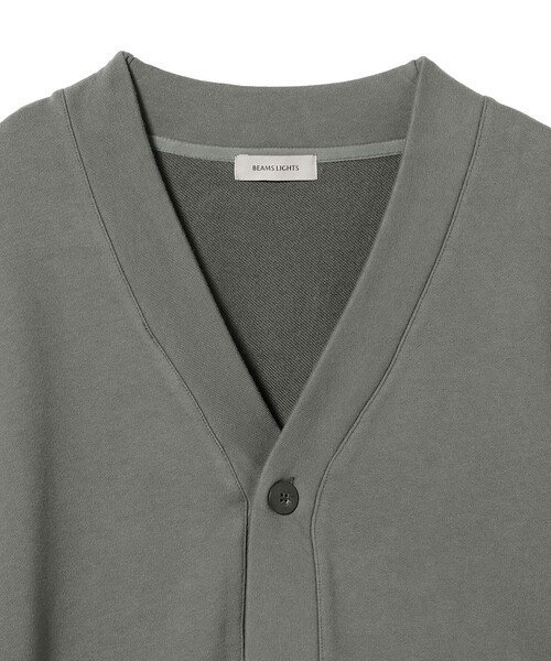 BEAMS LIGHTS（ビームスライツ）の「BEAMS LIGHTS / 裏毛 バルーンシルエット カーディガン（カーディガン/ボレロ・メンズ・チャコールグレー/ブラック/ブルー系その他3・SMALL/MEDIUM/LARGE）」の9枚目の写真