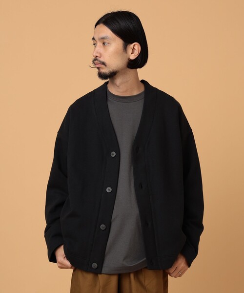 BEAMS LIGHTS（ビームスライツ）の「BEAMS LIGHTS / 裏毛 バルーンシルエット カーディガン（カーディガン/ボレロ・メンズ・チャコールグレー/ブラック/ブルー系その他3・SMALL/MEDIUM/LARGE）」の14枚目の写真