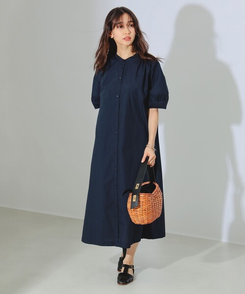 B:MING by BEAMS(ビーミングバイビームス)の「B:MING by BEAMS / 2WAY ギャザーワンピース(ワンピース・レディース・オフホワイト/ネイビー/ブラウン系その他・MEDIUM/SMALL)」の10枚目の写真