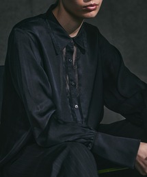 AULA | 【AULA】シアートリムシルクタッチシャツ(シャツ/ブラウス)