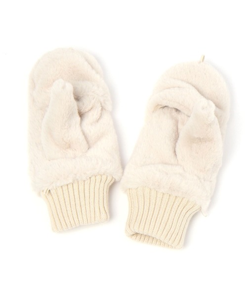 ファー ミトン 手袋 ホワイト　エイミーイストワール ファー ミトン 手袋 ホワイト エイミーイストワール ファー ミトン