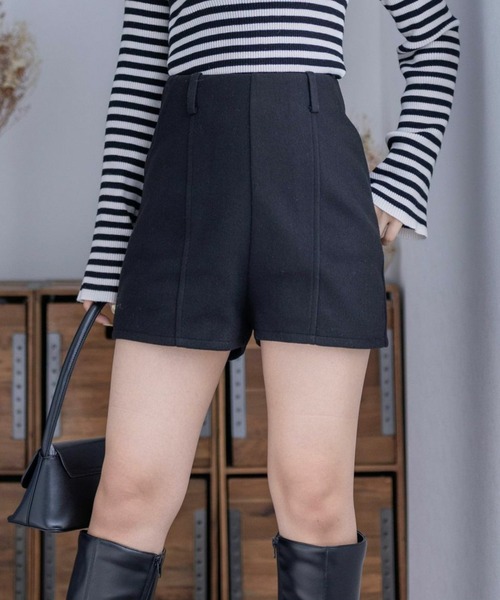 clear（クリア）の「×タイトショートパンツ(無地)（その他パンツ・レディース・ブラック/グレー・S/M）」の2枚目の写真