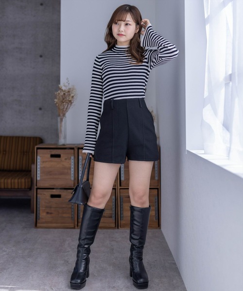 clear（クリア）の「×タイトショートパンツ(無地)（その他パンツ・レディース・ブラック/グレー・S/M）」の12枚目の写真