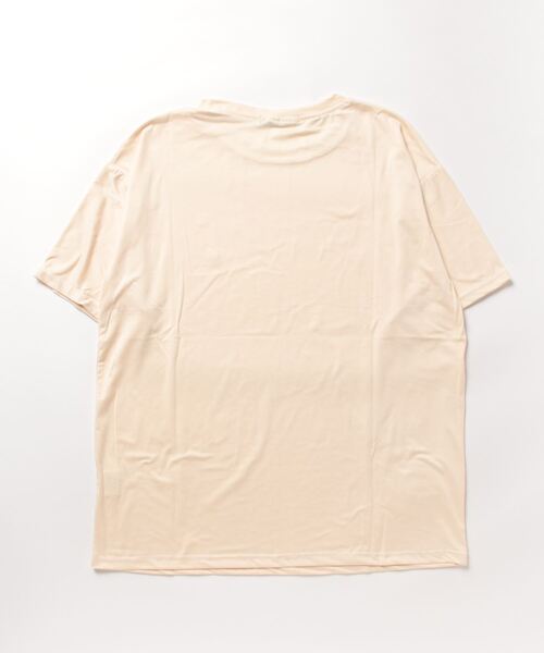 B.I.D.（ビーアイディー）の「【Bz】 [IZU] メッセージプリントTシャツ（Tシャツ/カットソー・レディース・ホワイト/ベージュ/ネイビー・FREE）」の4枚目の写真