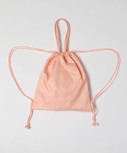 ALAND（エーランド）の「【UNISEX】GROVE×ALAND／GVロゴナップサック /グローブ/ 2991085（バックパック/リュック・レディース・ピンク/イエロー/ブラック・ONE SIZE）」の9枚目の写真