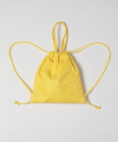 ALAND（エーランド）の「【UNISEX】GROVE×ALAND／GVロゴナップサック /グローブ/ 2991085（バックパック/リュック・レディース・ピンク/イエロー/ブラック・ONE SIZE）」の10枚目の写真