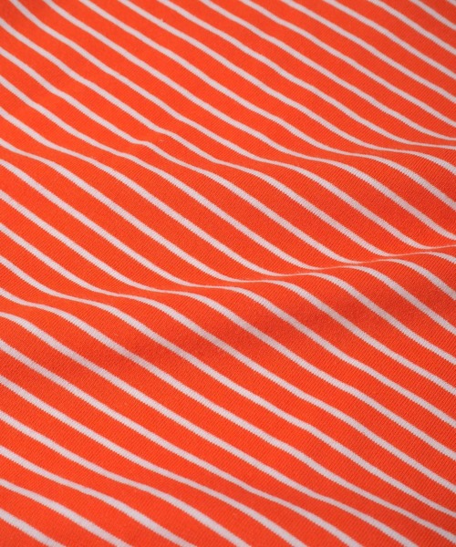 Crisp(クリスプ)の「2wayタートルボーダーTシャツ(Tシャツ/カットソー・レディース・ベージュ/オレンジ/ダークグレー・FREE)」の12枚目の写真