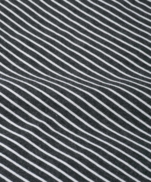 Crisp(クリスプ)の「2wayタートルボーダーTシャツ(Tシャツ/カットソー・レディース・ベージュ/オレンジ/ダークグレー・FREE)」の20枚目の写真