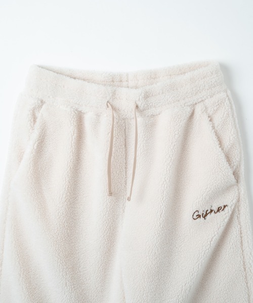GISHER(ギッシャー)の「BOA FLEECE PANTS(スウェットパンツ・メンズ・ブルー/グレイッシュベージュ/ブラック/ホワイト・MEDIUM/LARGE)」の12枚目の写真