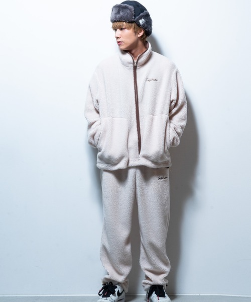 GISHER(ギッシャー)の「BOA FLEECE PANTS(スウェットパンツ・メンズ・ブルー/グレイッシュベージュ/ブラック/ホワイト・MEDIUM/LARGE)」の5枚目の写真