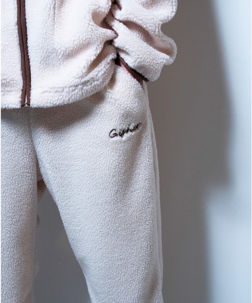 GISHER(ギッシャー)の「BOA FLEECE PANTS(スウェットパンツ・メンズ・ブルー/グレイッシュベージュ/ブラック/ホワイト・MEDIUM/LARGE)」の9枚目の写真