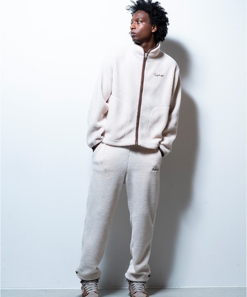 GISHER(ギッシャー)の「BOA FLEECE PANTS(スウェットパンツ・メンズ・ブルー/グレイッシュベージュ/ブラック/ホワイト・MEDIUM/LARGE)」の8枚目の写真