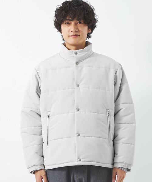 green label relaxing（グリーンレーベルリラクシング）の「ウェザーパフ スタンドカラー ブルゾン -撥水-（ブルゾン・メンズ・ブラック/ライトグレー・M/S/L/XL）」の11枚目の写真