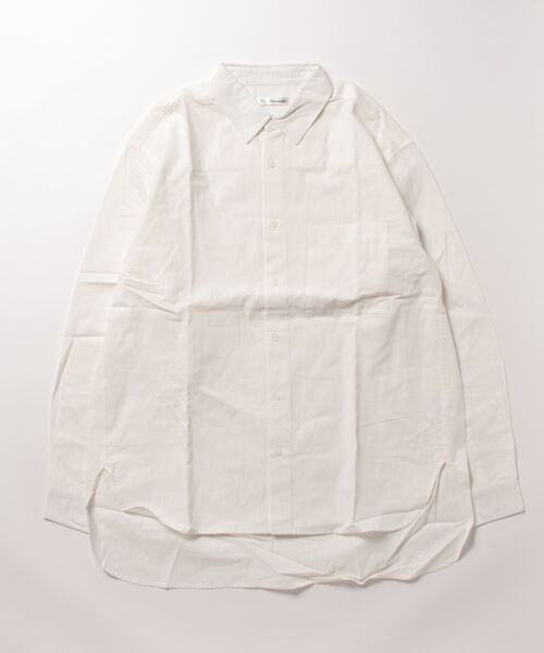 STYLEBLOCK（スタイルブロック）の「シャンブレー長袖シャツ(BIGシルエット)（シャツ/ブラウス・メンズ・ネイビー/ブラック/ホワイト・M/L）」の9枚目の写真