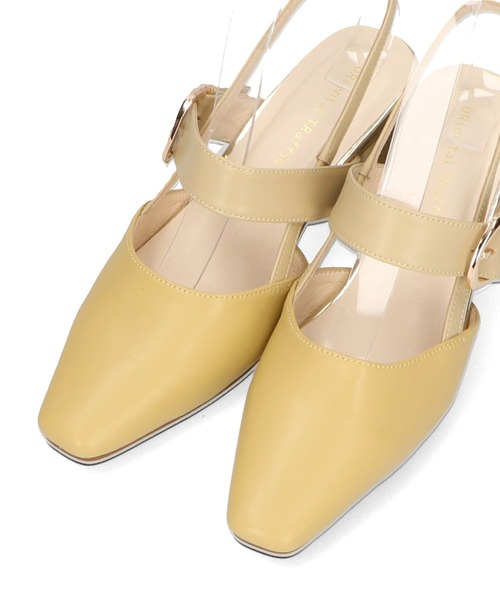 ORiental TRaffic(オリエンタルトラフィック)の「変形ヒールバックストラップパンプス 41101(パンプス・レディース・グリーン/ブラック/イエロー/ベージュ・33/34/35/36/37/38/39/40/41/42/43)」の6枚目の写真