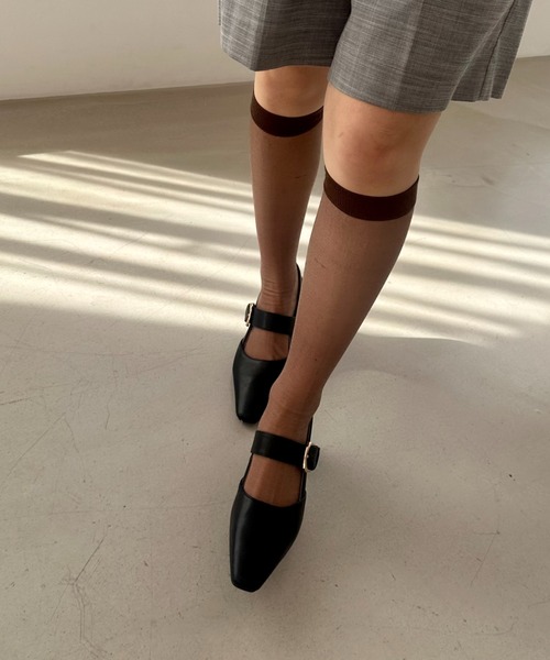 ORiental TRaffic(オリエンタルトラフィック)の「変形ヒールバックストラップパンプス 41101(パンプス・レディース・グリーン/ブラック/イエロー/ベージュ・33/34/35/36/37/38/39/40/41/42/43)」の12枚目の写真