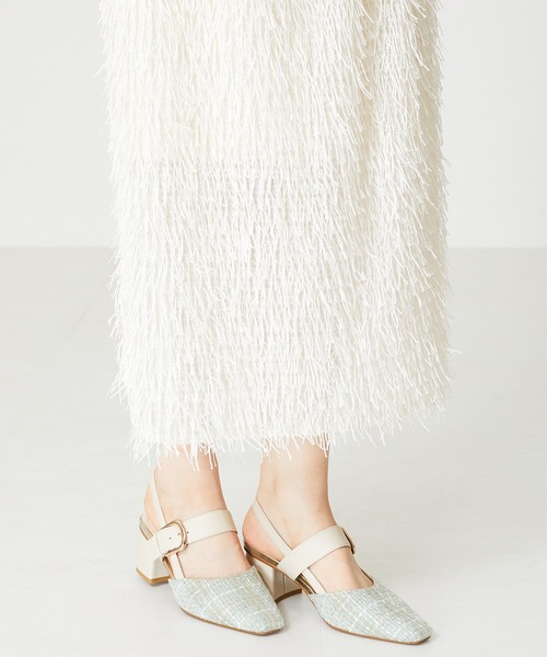 ORiental TRaffic(オリエンタルトラフィック)の「変形ヒールバックストラップパンプス 41101(パンプス・レディース・グリーン/ブラック/イエロー/ベージュ・33/34/35/36/37/38/39/40/41/42/43)」の21枚目の写真