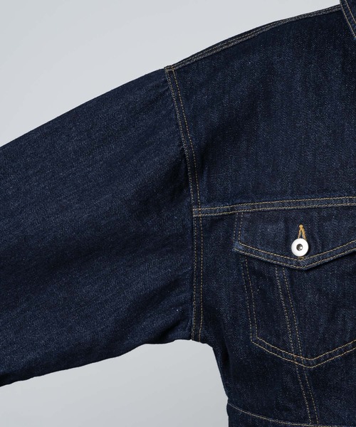 Happy John（ハッピージョン）の「roll up short denim jacket