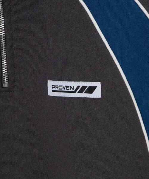 WEGO（ウィゴー）の「WEGO/パイピング切替ショートハーフZIPスウェット（スウェット・レディース・杢グレー/スミクロ/ネイビー・FREE）」の22枚目の写真