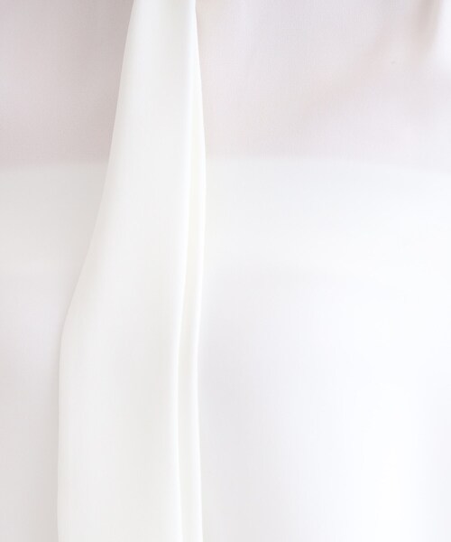 INDIVI（インディヴィ）の「◆【洗える／UVケア／トリアセテート混】ボウタイブラウス（シャツ/ブラウス・レディース・オフホワイト/ピンク/ネイビー/ナチュラル・03/19/15 /40/05/12/36/38/13）」の10枚目の写真