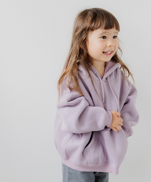 ooju（オージュ）の「【ooju】スウェットフーディー(キッズ)（パーカー・キッズ・ブラウン/グレー/ラベンダー・1/2/4/3）」の14枚目の写真