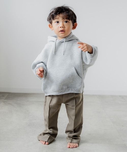 ooju（オージュ）の「【ooju】スウェットフーディー(キッズ)（パーカー・キッズ・ブラウン/グレー/ラベンダー・1/2/4/3）」の4枚目の写真