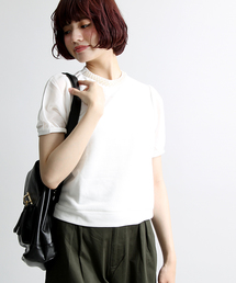 WEGO | WEGO/パールシフォンスリーブスウェット(スウェット)