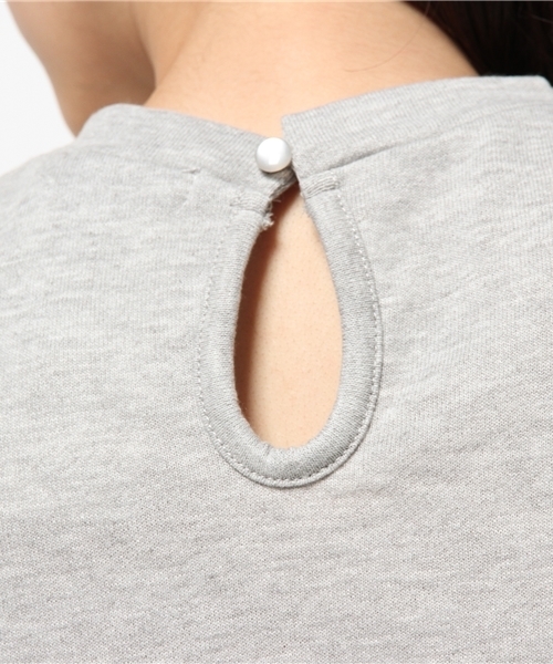 WEGO（ウィゴー）の「WEGO/パールシフォンスリーブスウェット（スウェット・レディース・ネイビー/杢グレー/オフホワイト・FREE）」の11枚目の写真