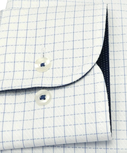 TOKYO SHIRTS（トウキョウシャツ）の「超形態安定ノーアイロン ボタンダウン 長袖ビジネスワイシャツ（ビジネスシャツ・メンズ・ブルー・首回り42cm-裄丈82cm/首回り37cm-裄丈84cm/首回り39cm-裄丈80cm/首回り37cm-裄丈80cm/首回り41cm-裄丈82cm/首回り42cm-裄丈86cm/首回り43cm-裄丈82cm/首回り43cm-裄丈86cm/首回り39cm-裄丈84cm/首回り41cm-裄丈86cm）」の3枚目の写真