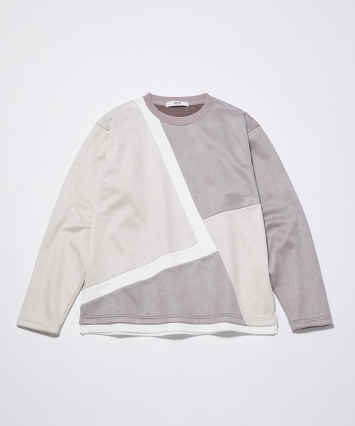  j.n.r.d（ジェー・エヌ・アール・ディー）の「j.n.r.d/スウェード切替フェイクレイヤードプルパーカー（Tシャツ/カットソー・メンズ・ライトグリーン/キナリ/サックスブルー・L/LL/M）」の21枚目の写真