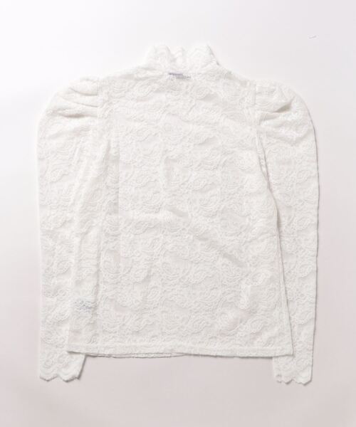 axes femme（アクシーズファム）の「起毛ペイズリーハイネックプルオーバー（Tシャツ/カットソー・レディース・キナリ/ホワイト/ブラック・FREE）」の4枚目の写真