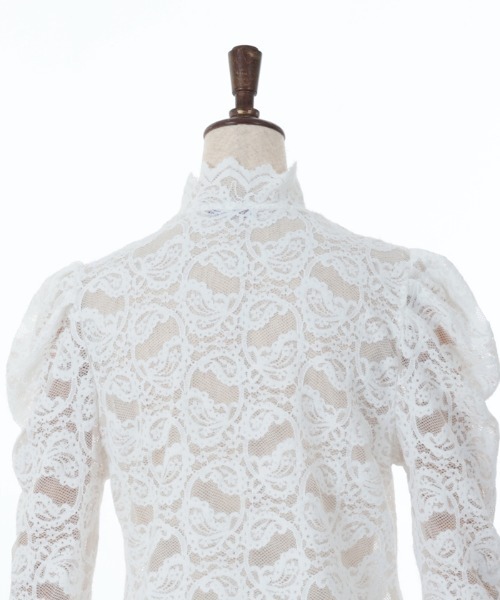 axes femme（アクシーズファム）の「起毛ペイズリーハイネックプルオーバー（Tシャツ/カットソー・レディース・キナリ/ホワイト/ブラック・FREE）」の8枚目の写真