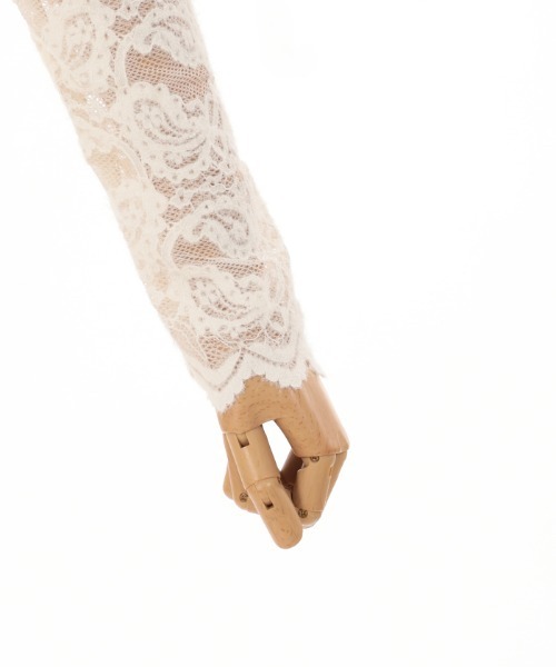 axes femme（アクシーズファム）の「起毛ペイズリーハイネックプルオーバー（Tシャツ/カットソー・レディース・キナリ/ホワイト/ブラック・FREE）」の14枚目の写真