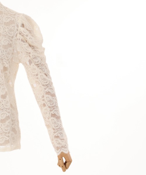 axes femme（アクシーズファム）の「起毛ペイズリーハイネックプルオーバー（Tシャツ/カットソー・レディース・キナリ/ホワイト/ブラック・FREE）」の10枚目の写真