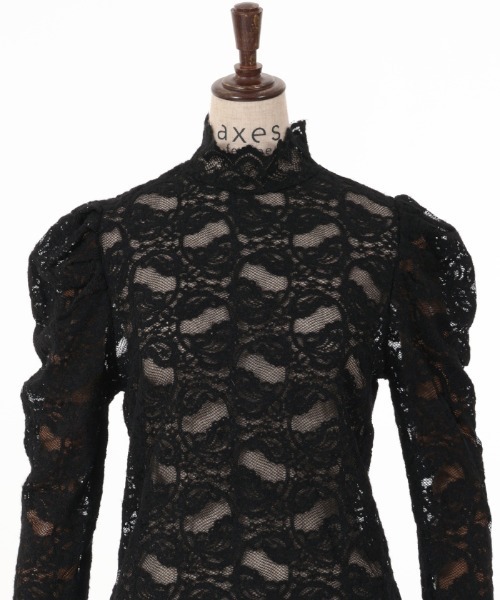 axes femme（アクシーズファム）の「起毛ペイズリーハイネックプルオーバー（Tシャツ/カットソー・レディース・キナリ/ホワイト/ブラック・FREE）」の6枚目の写真