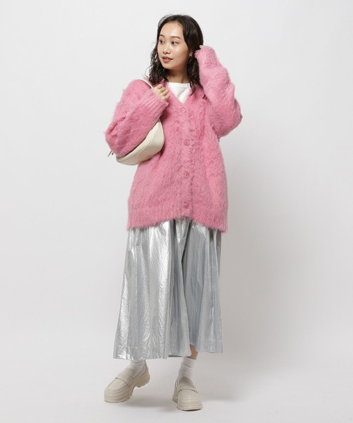 niko and...（ニコアンド）の「シャイニーフレアスカート（スカート・レディース・ライトベージュ/ライトグレー・FREE）」の10枚目の写真