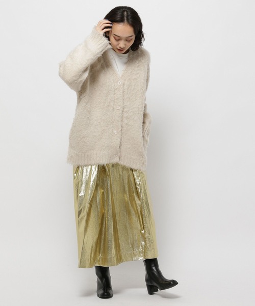 niko and...（ニコアンド）の「シャイニーフレアスカート（スカート・レディース・ライトベージュ/ライトグレー・FREE）」の13枚目の写真