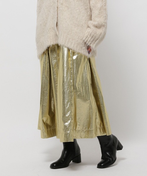 niko and...（ニコアンド）の「シャイニーフレアスカート（スカート・レディース・ライトベージュ/ライトグレー・FREE）」の14枚目の写真