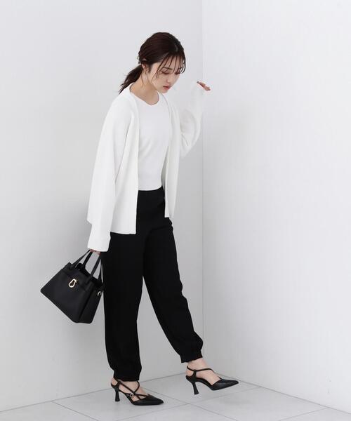 PROPORTION BODY DRESSING(プロポーションボディドレッシング)の「アメスリーブカーデSET UP / 1214170213(ニット/セーター・レディース・ブルー/ホワイト/ベージュ系その他・FREE)」の7枚目の写真
