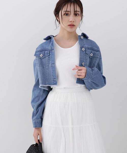 PROPORTION BODY DRESSING(プロポーションボディドレッシング)の「アメスリーブカーデSET UP / 1214170213(ニット/セーター・レディース・ブルー/ホワイト/ベージュ系その他・FREE)」の9枚目の写真