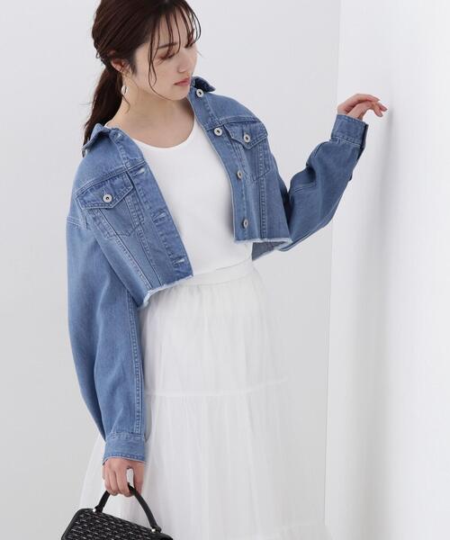 PROPORTION BODY DRESSING(プロポーションボディドレッシング)の「アメスリーブカーデSET UP / 1214170213(ニット/セーター・レディース・ブルー/ホワイト/ベージュ系その他・FREE)」の10枚目の写真