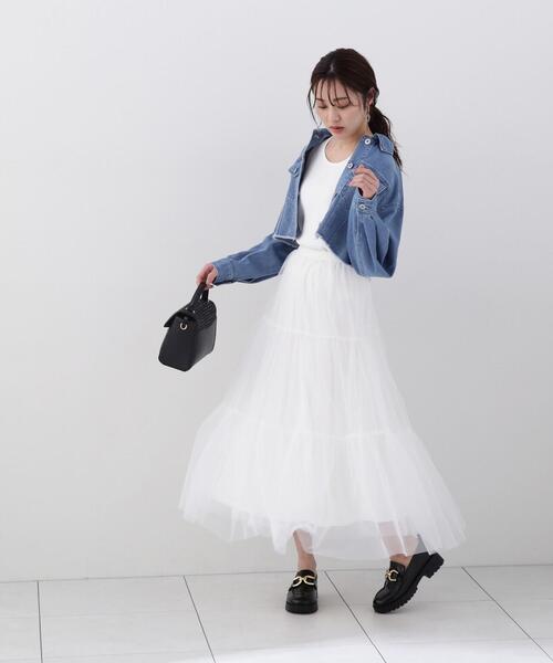 PROPORTION BODY DRESSING(プロポーションボディドレッシング)の「アメスリーブカーデSET UP / 1214170213(ニット/セーター・レディース・ブルー/ホワイト/ベージュ系その他・FREE)」の11枚目の写真