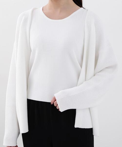 PROPORTION BODY DRESSING(プロポーションボディドレッシング)の「アメスリーブカーデSET UP / 1214170213(ニット/セーター・レディース・ブルー/ホワイト/ベージュ系その他・FREE)」の15枚目の写真